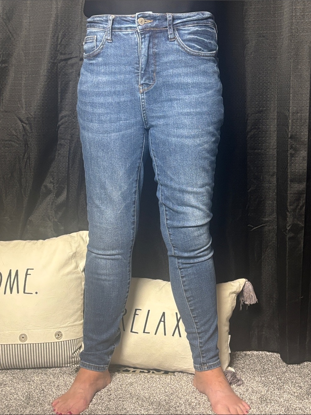 Judy Blue Medium Light Blue High-Rise Skinny Jeans